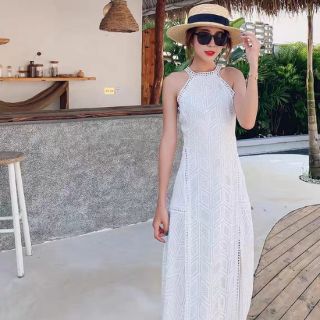 [order taobao] đầm dài xẻ tà ulzzang có ảnh thật