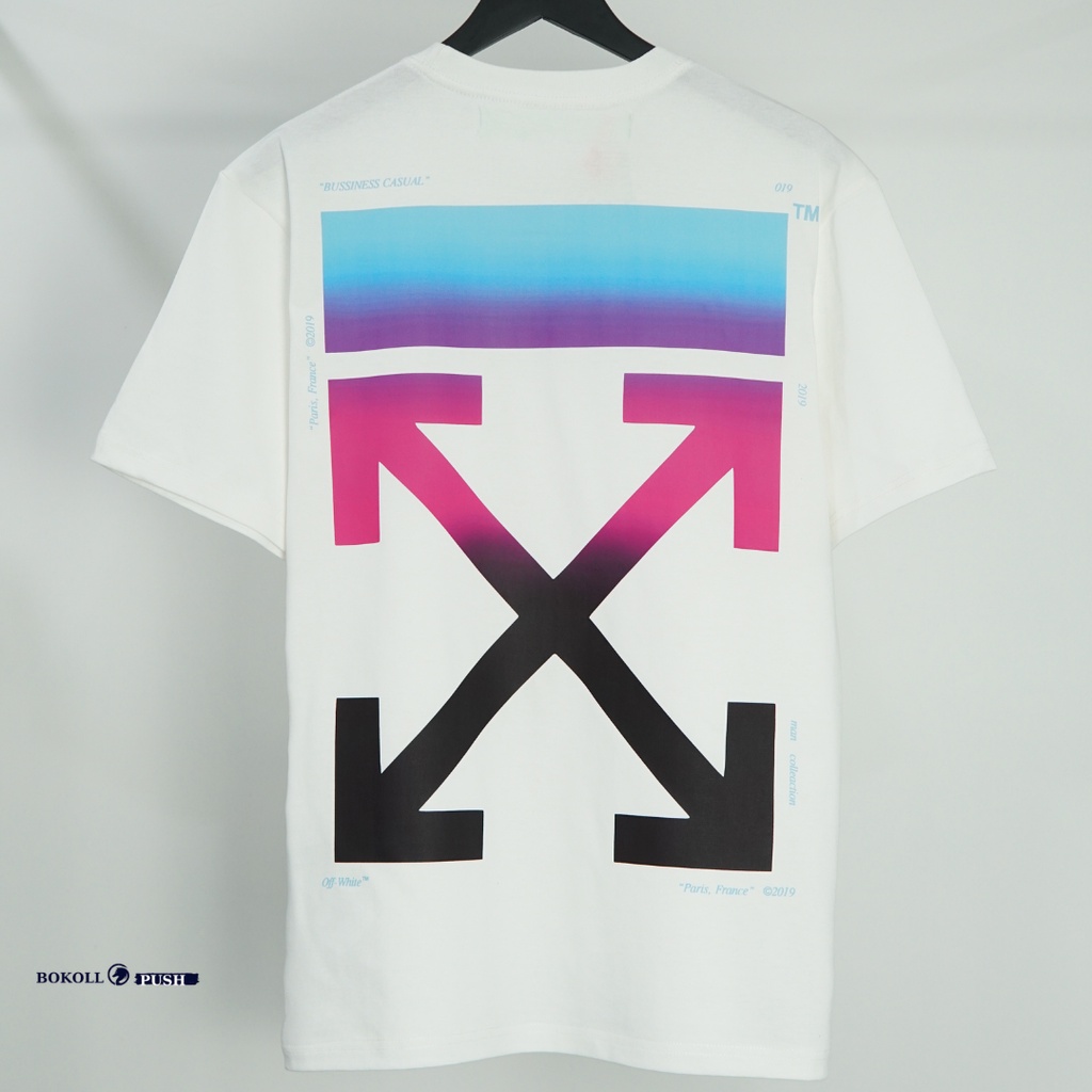 Áo thun unisex OFF WHITE GRADIENT phong cách STREET WEAR nam nữ form rộng vải cotton 100% Bestquality 1:1
