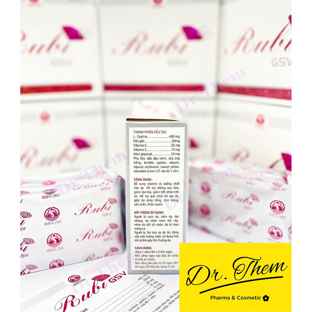 ✅[Chính Hãng] Rubi GSV - Viên Uống Đẹp Da, Sạm Da, Nám Da, Bổ Sung Vitamin, Cho Da Mụn, Trắng Da | BigBuy360 - bigbuy360.vn