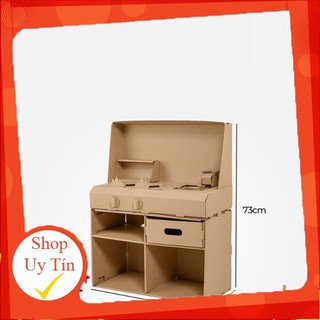 lều giấy Nhà bìa carton mô hình quầy bếp nấu ăn