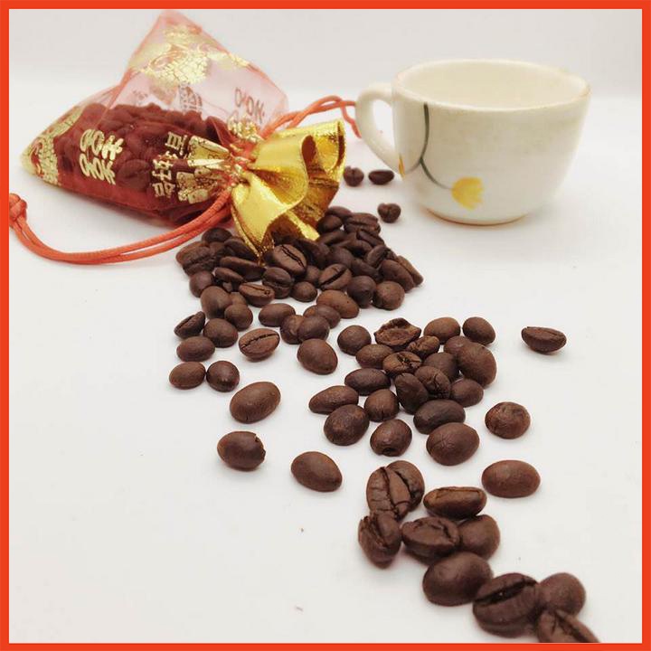 Túi voan dây rút màu đỏ 10x15cm đựng cà phê, thảo mộc .....