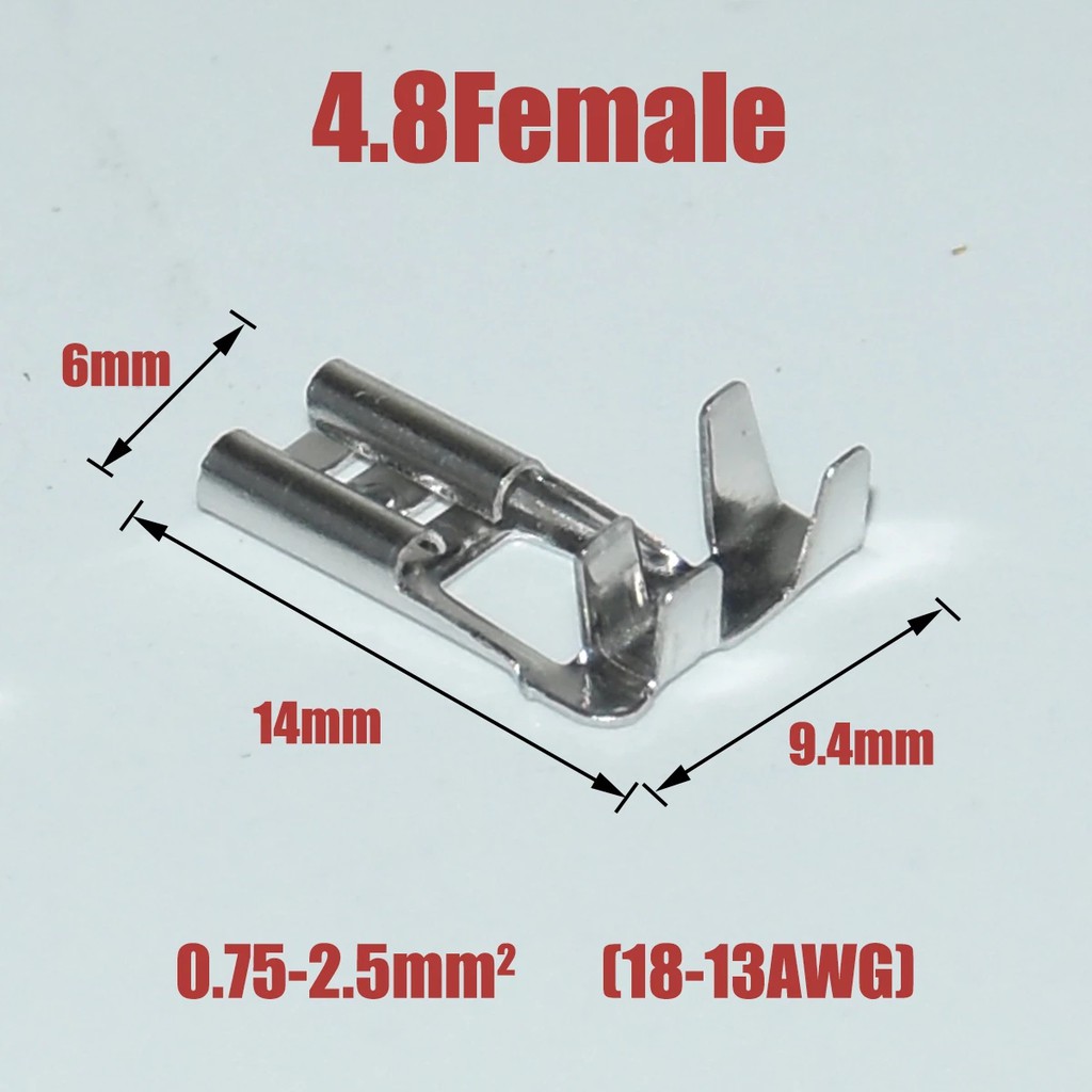 50 Đầu nối 2.8/4.8/6.3mm chuyên dụng đa năng