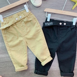 (HÀNG QC) QUẦN KAKI ĐEN/ BE CHO BÉ TRAI
