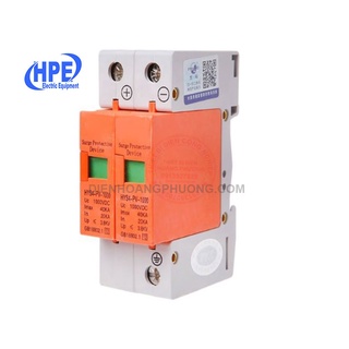 Thiết bị chống sét lan truyền dc 1000v 2 pha