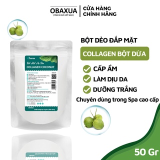 Mặt Nạ Dẻo Bột Dừa OBAXUA Cấp Ẩm Mịn Màng Làm Dịu Dưỡng Trắng Da Chăm Sóc Da Mặt