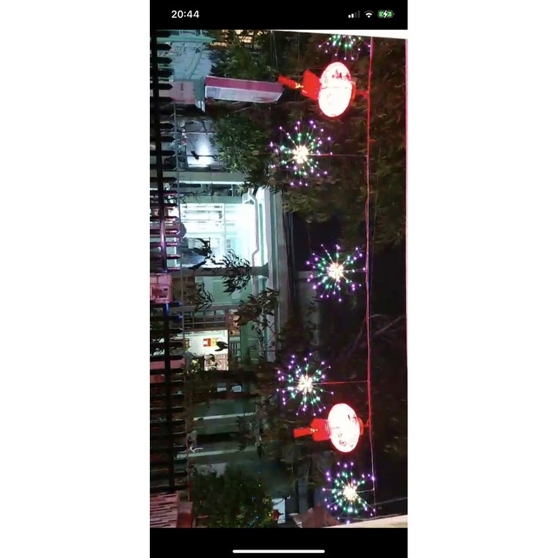 Bộ 5 Dây Đèn Led 600 Bóng Hình Pháo Hoa, Trang Trí Sân Vườn, Giáng Sinh Độc Đáo