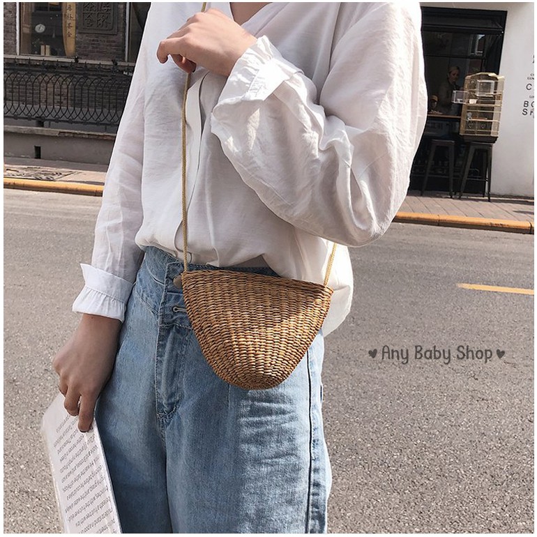Túi cói đi biển vintage siêu xinh cho mẹ và bé (hàng có sẵn) ❣❣