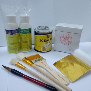 Bộ keo dát vàng 24k dành cho đồ gỗ.
