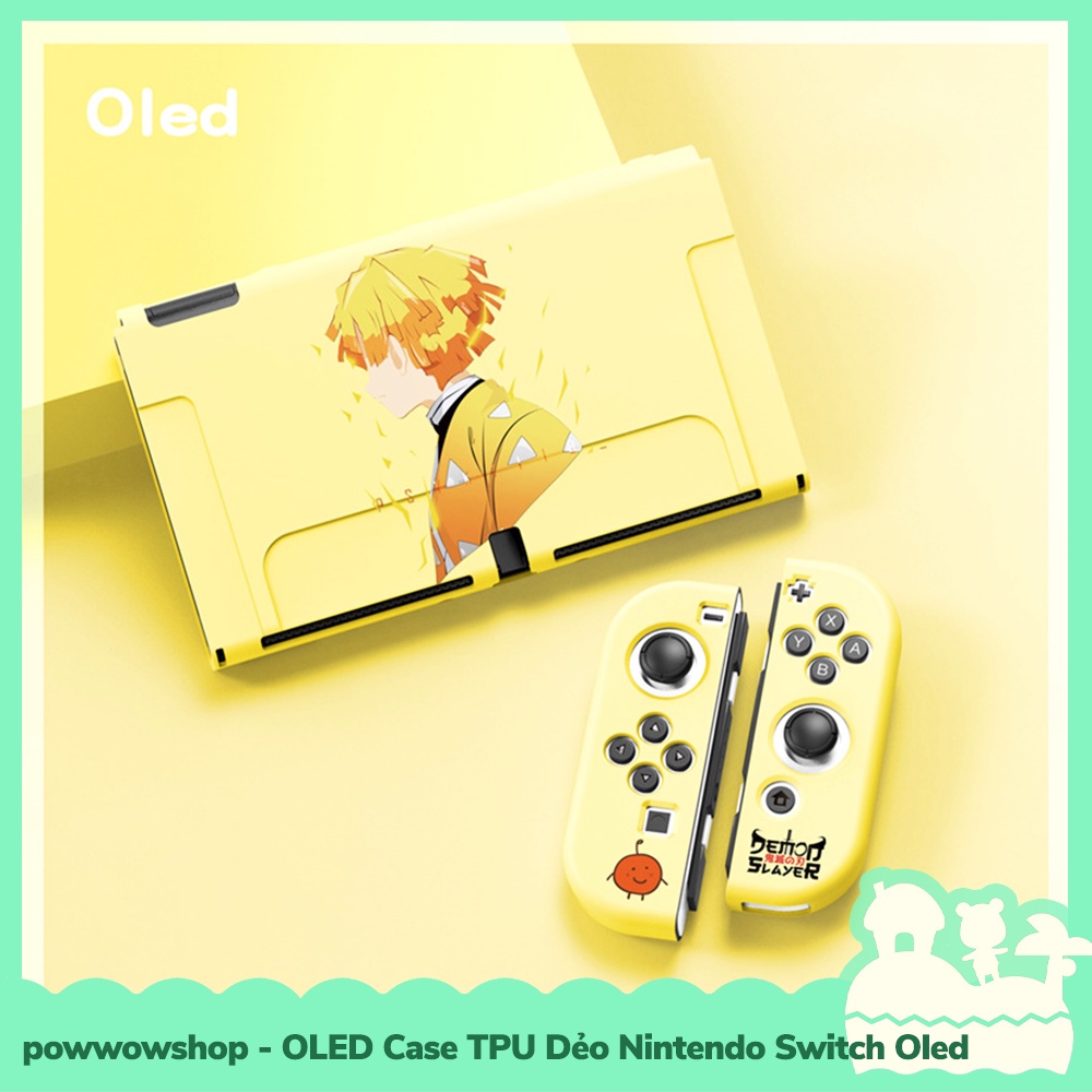 [Sẵn VN - Hỏa Tốc] OLED Phụ Kiện Case Ốp TPU Dẻo Cho Máy Game Nintendo Switch OLED Anime Manga Zelda Kirby