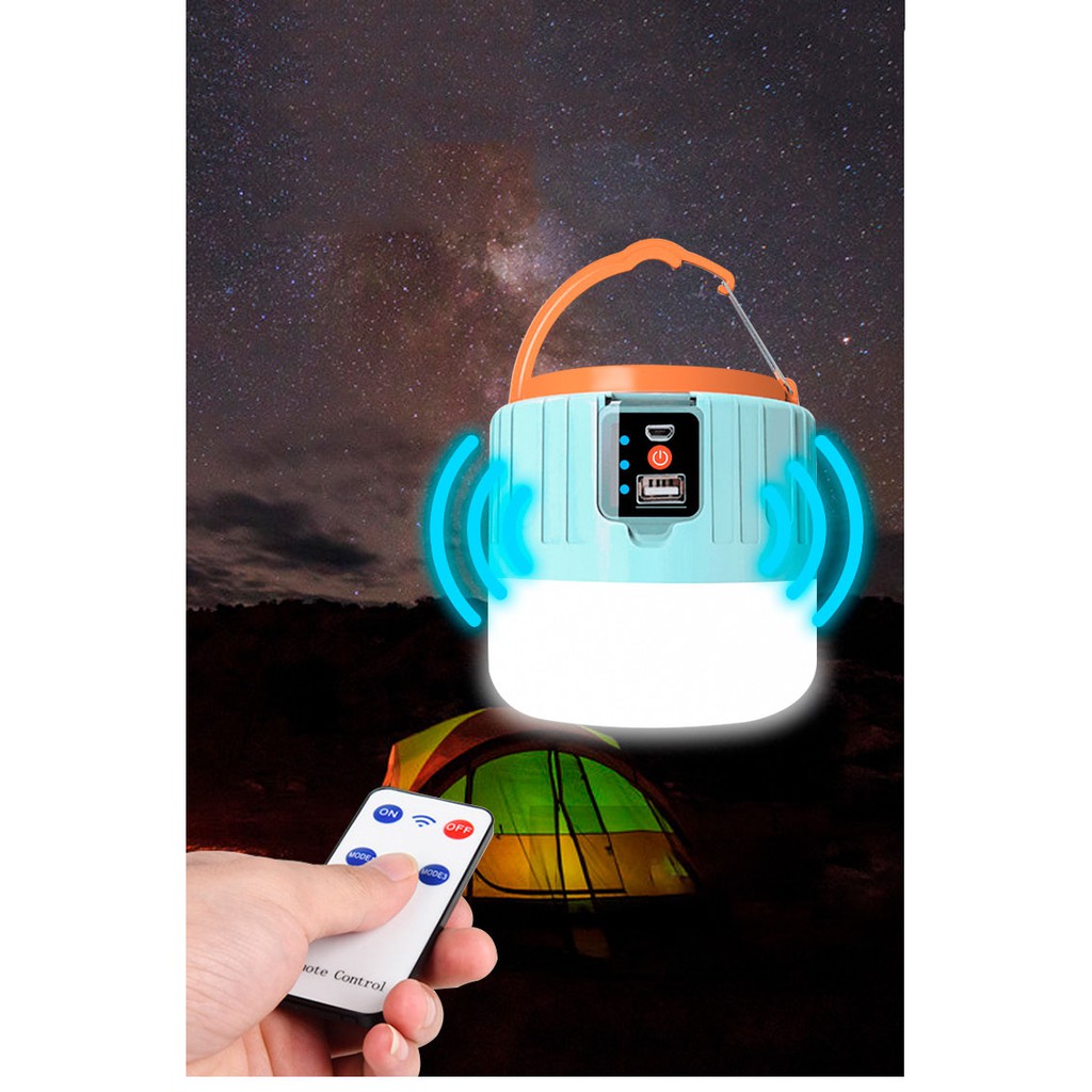 Bóng Đèn Năng Lượng Mặt Trời Tích Điện Siêu Sáng 3 Chế Độ Sáng, Chống Nước, Đèn Ngoài Trời, ASAKI OFFICIAL