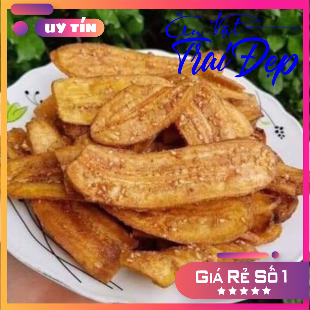 Chuối Sấy Mè Gừng hủ Pet 250g - Trai Đẹp Snack