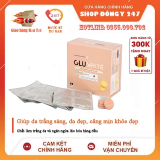 ✅VỈ VIÊN SỦI GLUWHITE MẪU MỚI 2020 👍[Freeship] ❤️ – GIẢI PHÁP TRẮNG DA ĐỘT PHÁ hộp 30 viên (DATE 2023)
