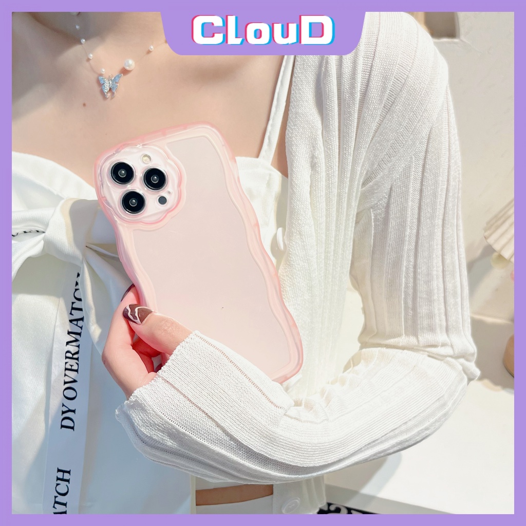 Ốp Điện Thoại Tpu Mềm Trong Suốt Chống Sốc Màu Kẹo Viền Lượn Sóng Cho IPhone 13 11 12 Pro Max XR 7plus 8plus XS X 7 8