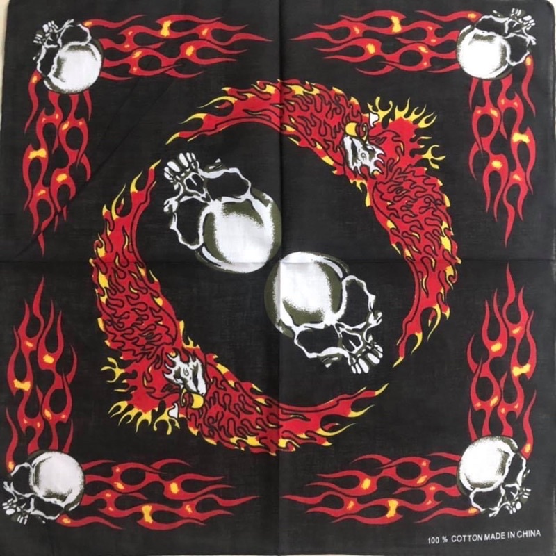 Khăn bandana cotton nhiều mẫu size 54x54cm