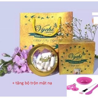 [hàng chính hãng] Mặt nạ yến Vychi cao cấp - tặng bộ trộn mặt nạ 7 món bAo kiểm hàng