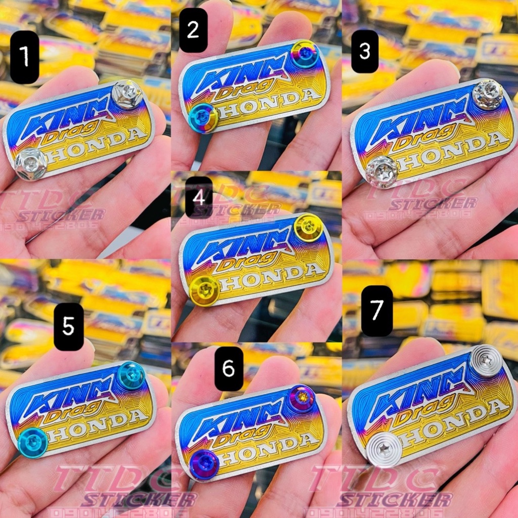 Combo Tem Titan Nắp DẦU HONDA kèm ốc như hình ✌🇻🇳