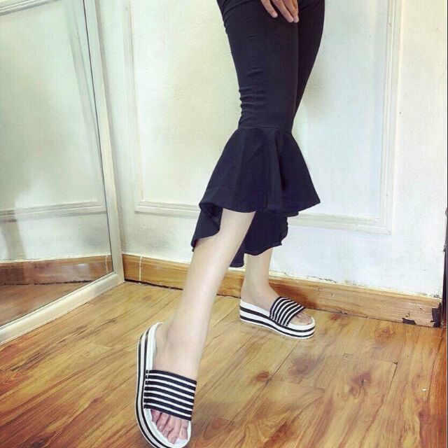 Dép sọc bánh mì cực xinh