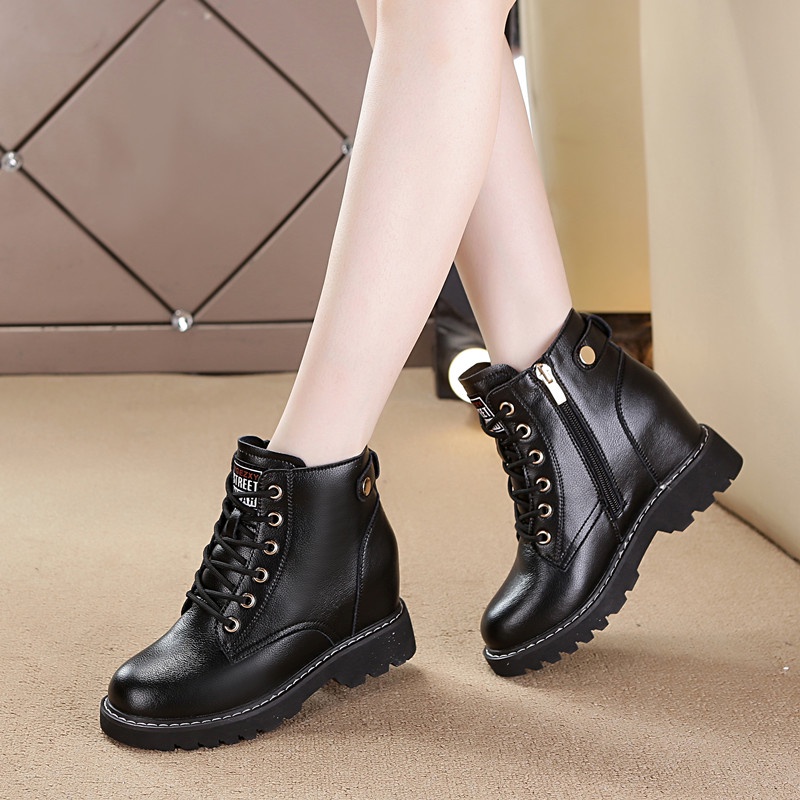 Bốt Nữ Đế đế độn cao 6 phân, kéo khoá ôm chân | BigBuy360 - bigbuy360.vn