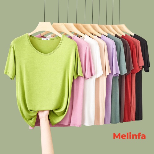 Áo thun nữ ngắn tay chất vải Viscose tự nhiên mềm mại mát lạnh mặc mùa hè mã VAA0294