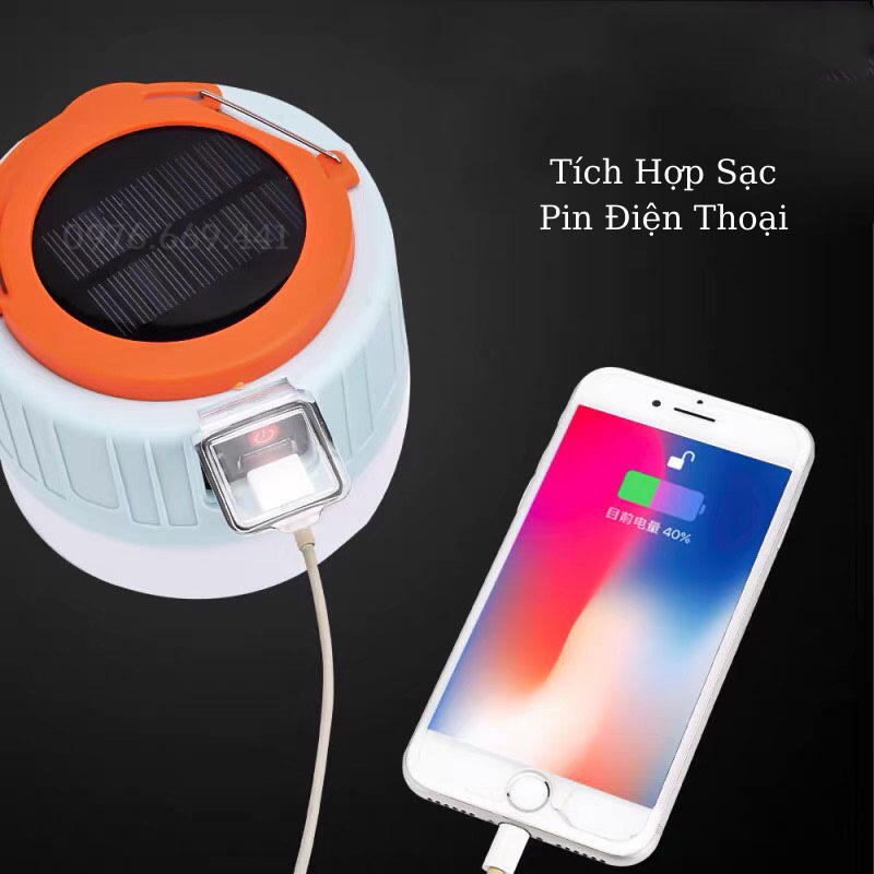 Bóng Đèn Tích Điện LL-58, Đa Chức Năng, Siêu Sáng, Có Móc Treo, Sạc Ngược Điện Thoại - NTH