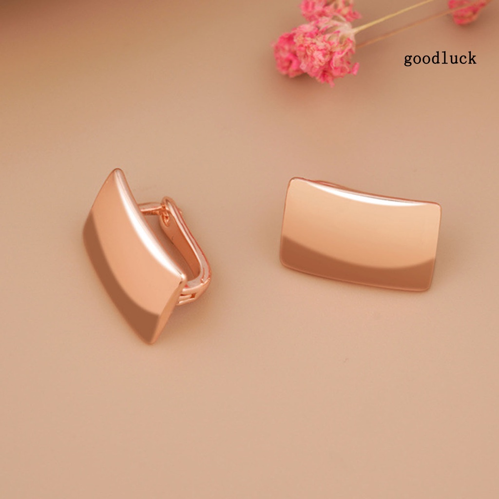 1 Đôi Bông Tai Hình Vuông Thanh Lịch Thời Trang Dành Cho Nữ
