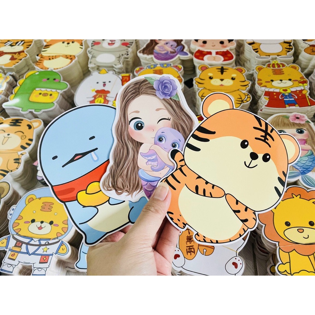 Combo bao lì xì Chibi hoạt hình ngộ nghĩnh