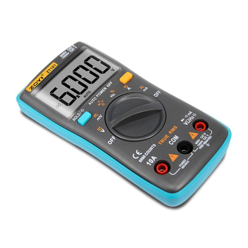 ZOYI ZT101 Digital Multimeter Backlight A-C/D-C Ammeter 6000 counts Backlight