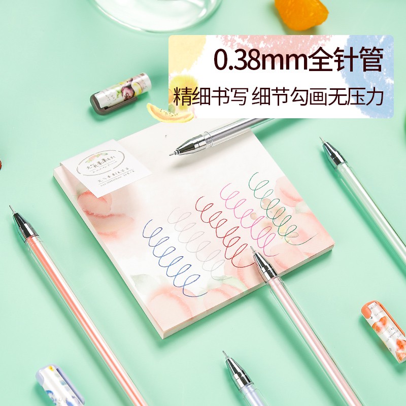 Bút nước nhiều màu 0.38mm M&amp;G AGP175Y8 (vỉ 5 màu)