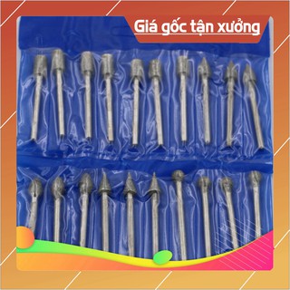 Xả kho bộ 20 mũi mài khắc đầu kim cương