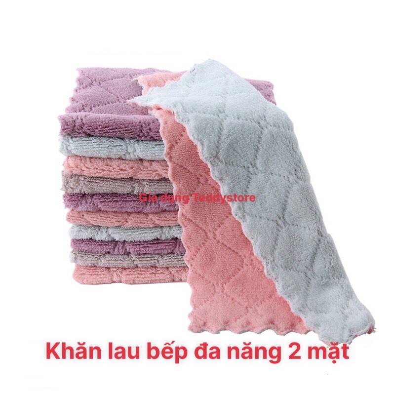 Khăn lau bếp đa năng 2 mặt siêu thấm hút cực tốt 27x16cm