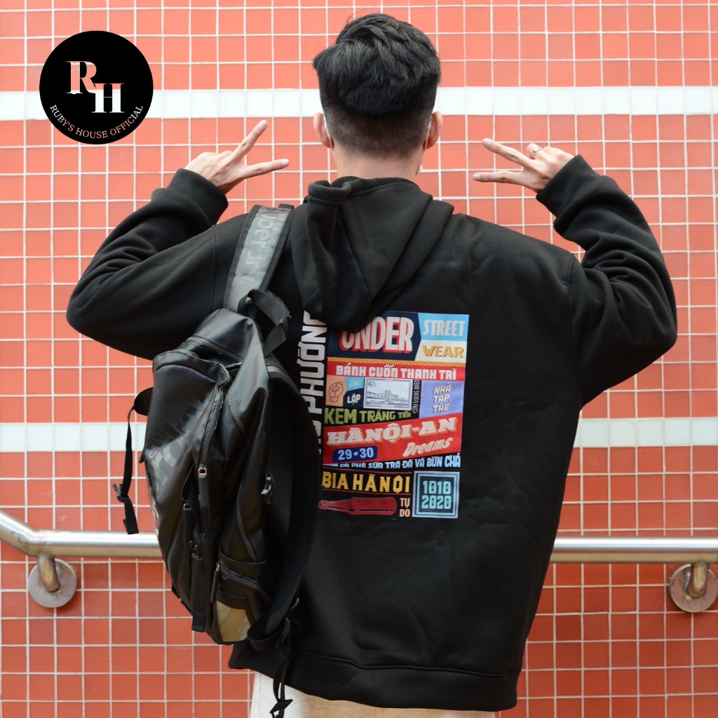 Áo nỉ Hoodie local brand, form rộng nam nữ Unisex dài tay chất liệu Nỉ Bông in Hình Log | BigBuy360 - bigbuy360.vn