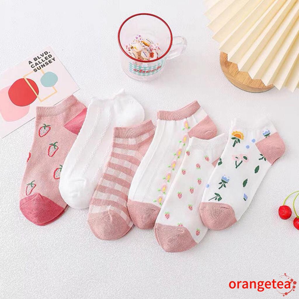 Đôi vớ dệt kim in họa tiết hoạt hình đáng yêu dành cho nữ