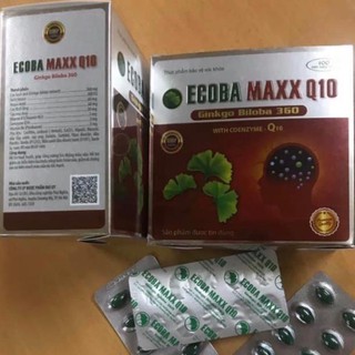 Ecoba Maxx Q10 Ginkgo Biloba 360 Hỗ trợ hoạt huyết, giúp tăng cường lưu thông máu não
