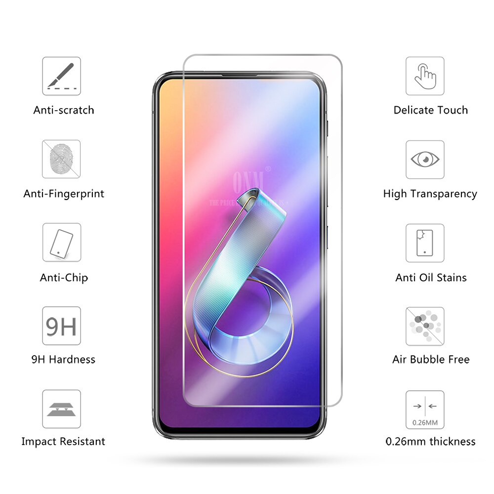[Ảnh Thật] Kính CL ASUS ZenFone 6 2019 ZS630KL Cường Lực 2.5D Không FULL 9H-0.26mm