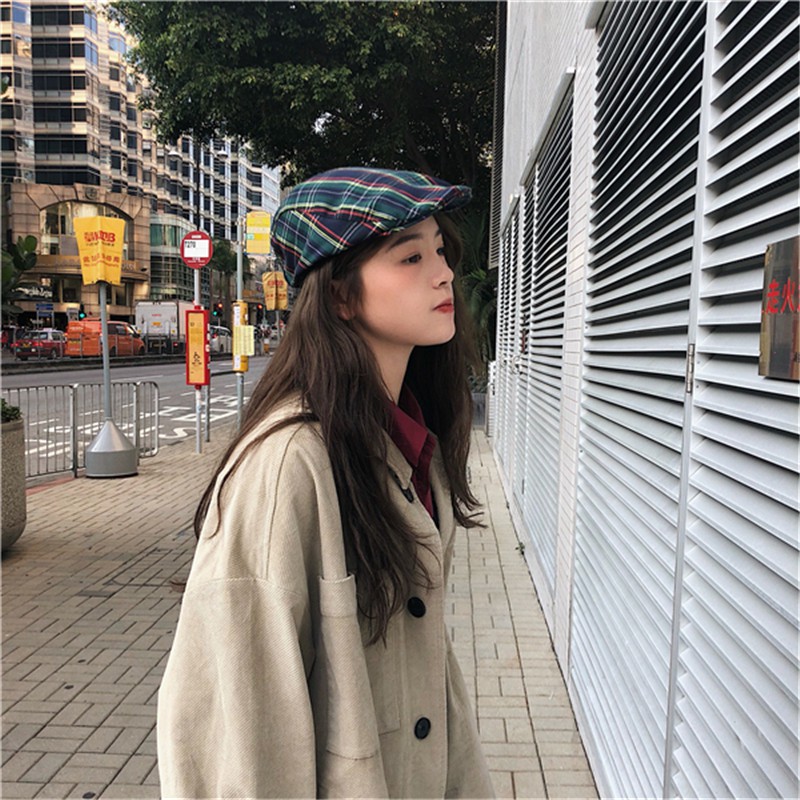 Mũ Họa Sĩ Phong Cách Hong Kong Thời Trang Xuân Hè Cho Nam Nữ