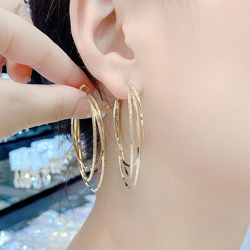 Bông Tai Mạ BạC 925 HìNh TròN ĐíNh Đá Sang TrọNg