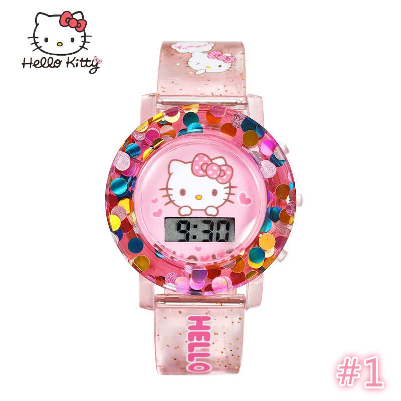 Đồng Hồ Điện Tử Hình Hello Kitty Cho Bé Gái