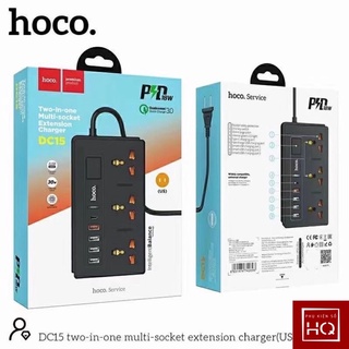 Ổ cắm điện đa năng 8in1 - bộ cổng chia sạc nhanh 18w hoco dc15