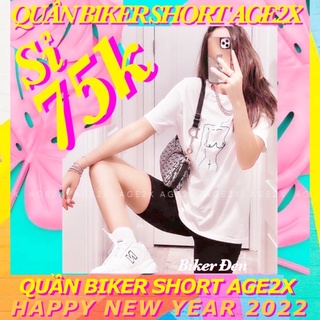 Quần biker short nữ AGE2X chính hãng, chuyên SỈ hàng có sẵn SLL, quần biker short, legging lửng có túi thật, hơn 10 màu
