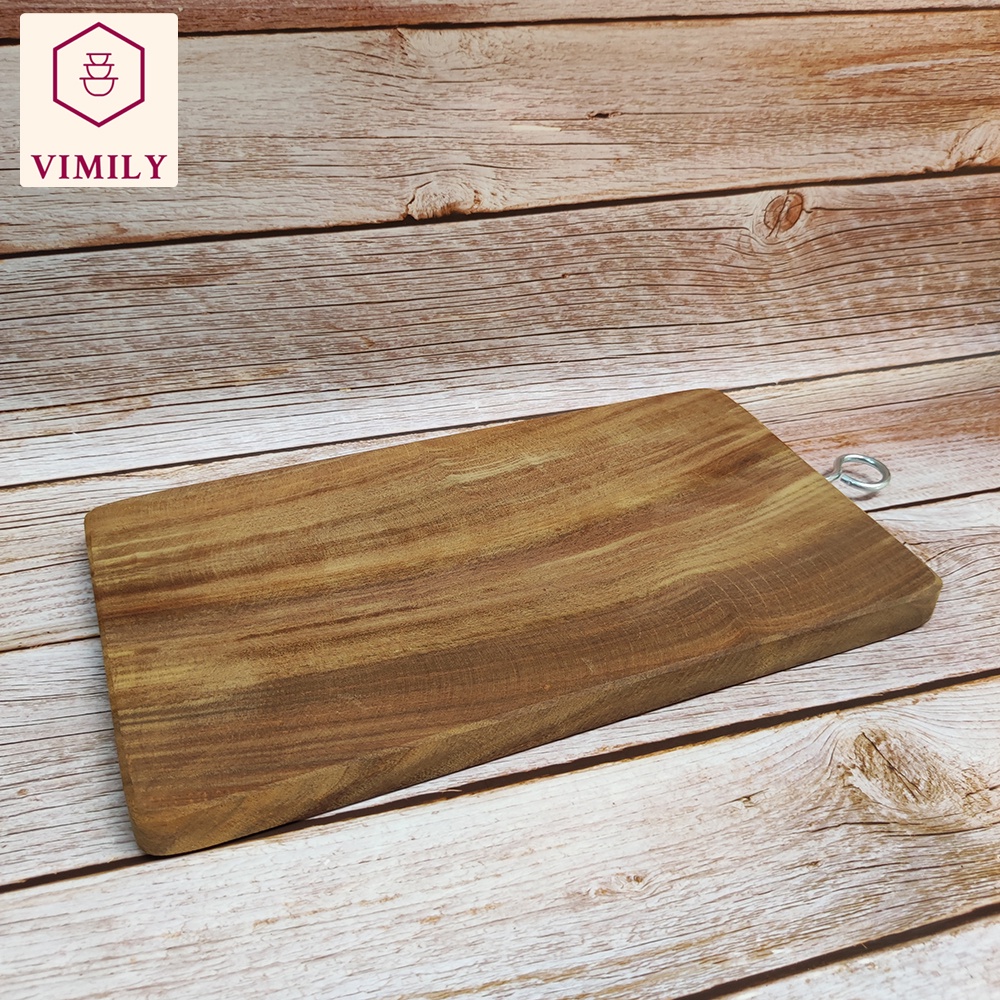 Thớt Nghiến Hình Chữ Nhật Kích Thước 20x30x2,3 Cm - Dùng Để Thái