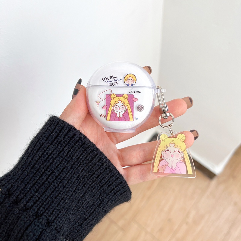 Vỏ Bảo Vệ Hộp Sạc Tai Nghe Disney D10 P1 J6 Q33 TWS F9 T2 Bằng TPU Mềm Trong Suốt Kèm Móc Khóa vỏ ốp tai nghe Disney case tai nghe disney f9