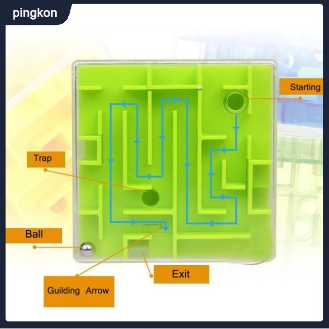 Đồ Chơi Khối Mê Cung 3D Luyện Tư Duy Sáng Tạo