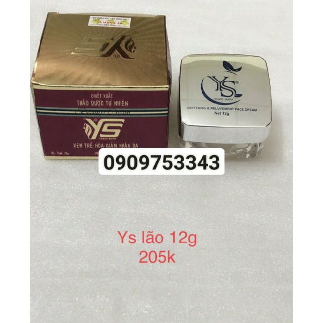 Kem YS lão hóa trắng da