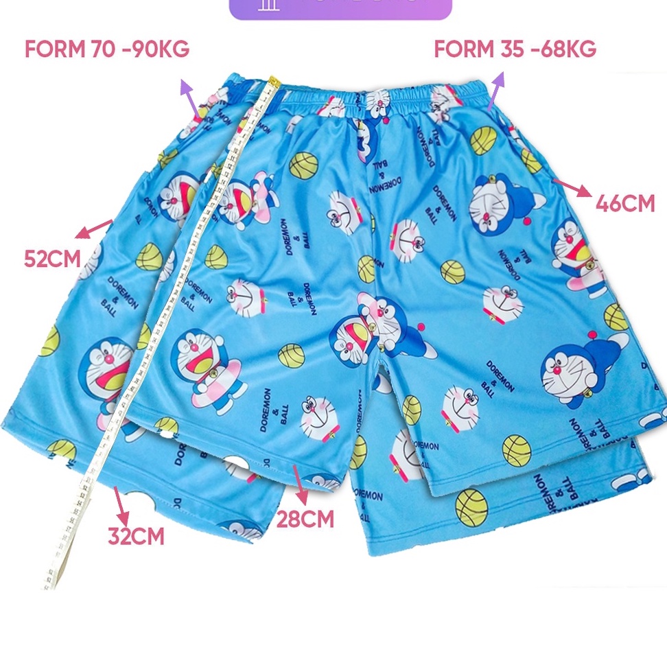 Quần Đùi Hoạt Hình Doremon Siêu Hot