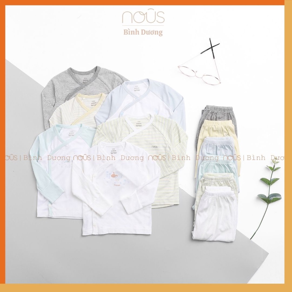 [FULL] Bộ bodysuit có tất, cài thẳng, cài lệch newborn đủ màu Nous - bipbipstore - Nous Bình Dương