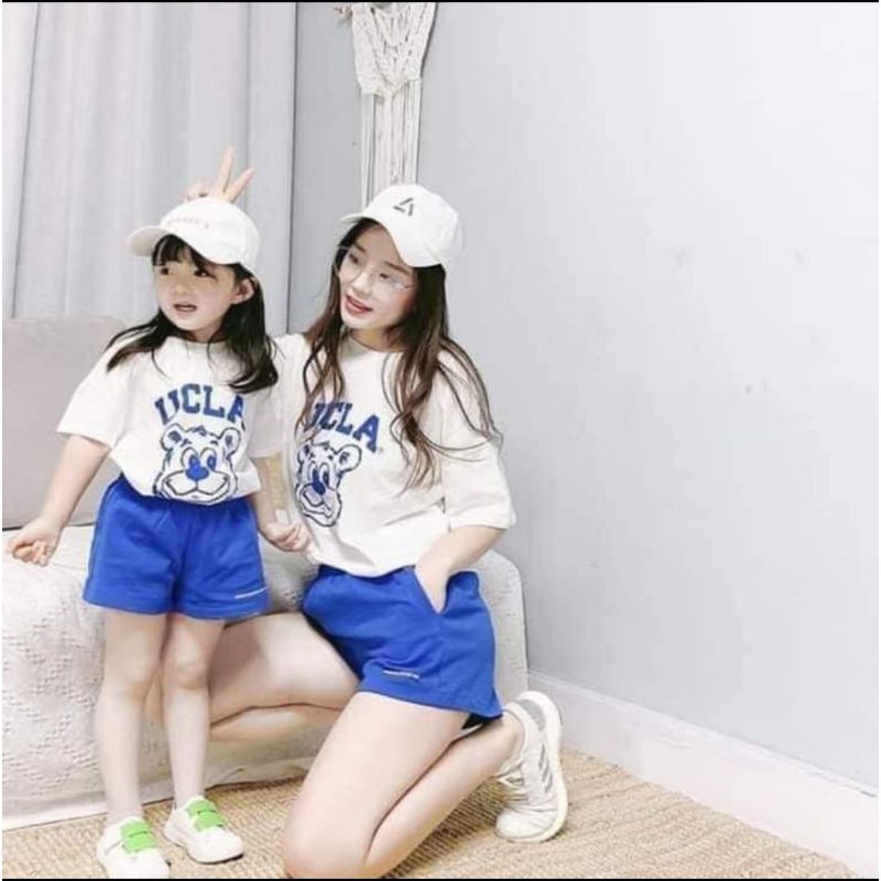 sét đồ đôi mẹ và bé bộ đồ đôi mẹ và bé trai mẹ và bé gái chất cotton mịn mát