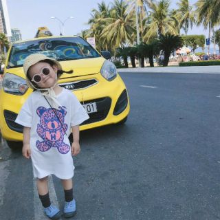 Đầm cotton bé gái SunKids