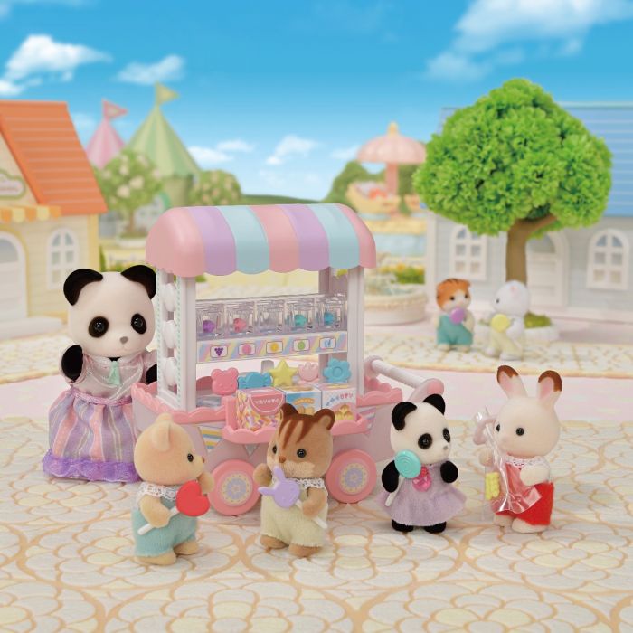 Đồ Chơi Sylvanian Families Xe Bán Kẹo Phiên Bản Giới Hạn Candy Wagon Limitted Edition