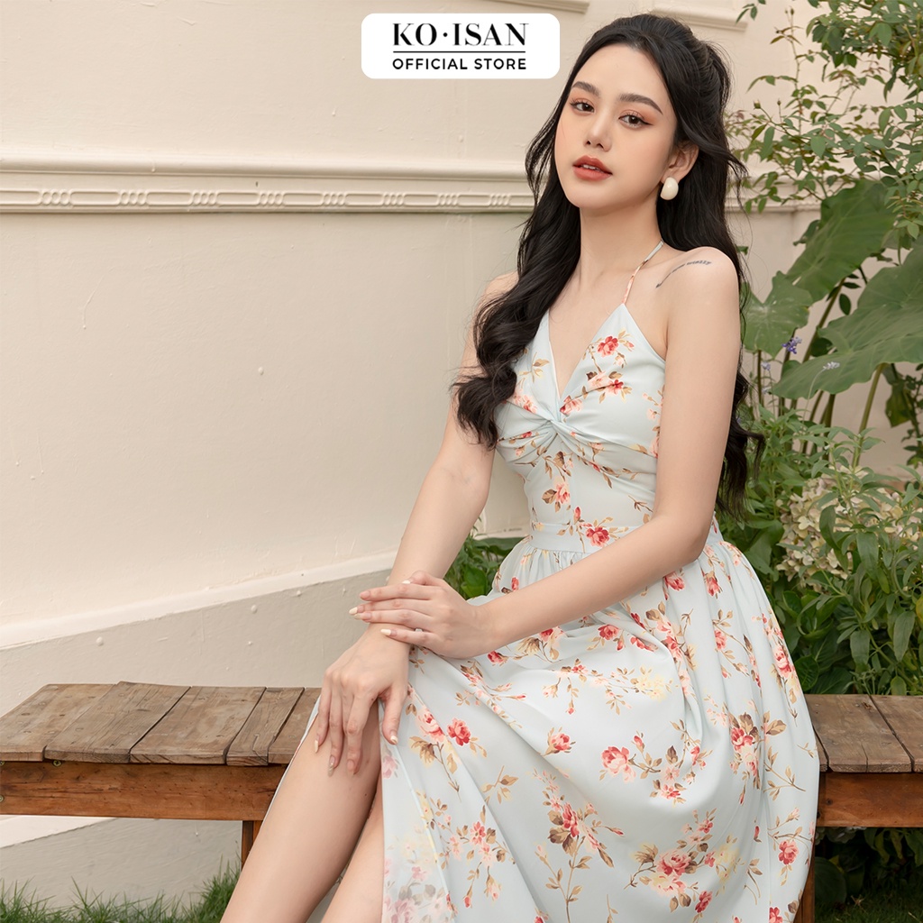 Váy maxi 2 dây dáng dài đi biển hoạ tiết hoa nhí KOISAN 21056508 | BigBuy360 - bigbuy360.vn