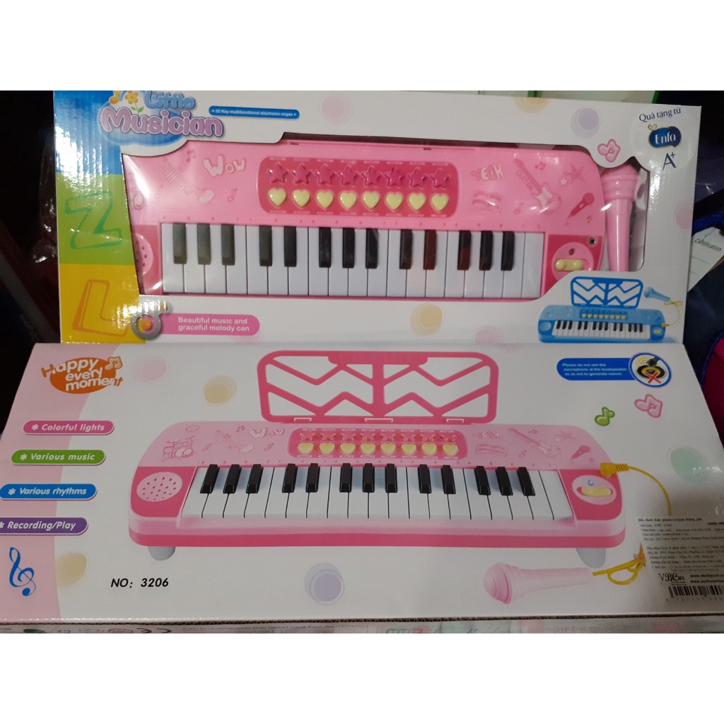 Đồ chơi Đàn Piano/Organ cho bé dùng pin có mic hát Quà tặng từ Anfa + Kèm pin